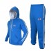 ARD CHAMPS™ Fleece Tracksuit Hoodie Trouser MMA Gym Boxing Running Jogging Suit (Sky Blue)